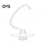 Taignakonks Kitchenaid k&ouml;&ouml;gikombainile K45 K45SS KSM90 KSM150 KSM75 KSM103 Saiahaak Asendus &Uuml;hilduv 4,5-5 kvartsi kaussidega Mikser valge