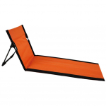 Kokkupandav matkatool &otilde;ues aias &Uuml;hekordne seljatoega laisktool Kerge kokkuklapitav iste Kaasaskantav BBQ Picnic ranna lamamistool oranž