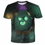 Pol&uuml;ester Kiirelt kuivav BRAWL STARS Meeste Topid Suvised Laste Vabaaja Mugavad Kiirelt kuivavad Hingavad Laste T-s&auml;rgid Riided XXS-6XL 12 XS