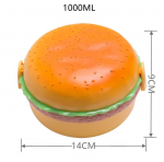 Hamburgeri l&otilde;unas&ouml;&ouml;gikarp kahetasandiline armas burger bento l&otilde;unas&ouml;&ouml;gikarp mikrolaineahju toidukarp kahvli lauan&otilde;ude komplekt &ouml;&ouml;kulli sahtel