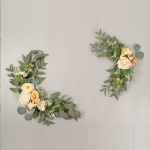 2tk Kunstlilledest pulmakaare swag meisterdamiseks pulma tervitustseremoonia sildi taustaks Sweetheart lauatool kodukaunistus roosa