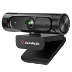 AVerMedia PW315 Full HD 1080P 60 kaadrit sekundis veebikaamera Veebikaamera 2 miljoni eraldusv&otilde;imega &uuml;lilai vaatenurk Toetab p&ouml;&ouml;ramist Fikseeritud fookusega AI automaatne kadreerimine