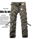 Meeste mitmetaskulised pestud tunked - Lai l&otilde;ige, suur suurus, ideaalsed vabaaja riietuseks &otilde;ues 33 armee roheline v&auml;rv