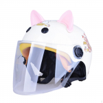 Talvine kiiver jalgrattas&otilde;iduks Reguleeritav pea&uuml;mberm&otilde;&otilde;t Dekoratsioon Elektriauto Laste jalgratas valge