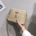 Fashion Women Weaving Fawn pendant Shoulder Bag Hand Bag Messenger Bag Phone Bag kollane