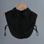 Vintage K&auml;sitsi Valmistatud S&auml;rk Eemaldatav Krae Naised ja Meeste Ametlik &Uuml;likond &Auml;ri V&otilde;lskrae Eemaldatav Lips Valekrae