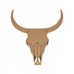 Support d&eacute;coratif - Artemio - T&ecirc;te de buffle - 25 cm x 23.6 cm - Personnalisable - MDF