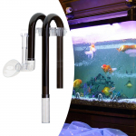 Aquarium Lily Pipe Adjustable Filter Accessories, Easy to Install Remove Oil Stains Surface Skimmer 12mm clear
