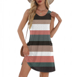 Naiste vabaaja taskutega p&auml;ikesekleit Suvine Boho rannakleit T-s&auml;rgid Kleit V kaelusega lahtised kleidid XXL