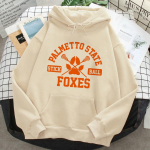 Palmetto State Foxes Hupparid Naistele Unisex Gooti Pullover Korea Stiilis Kawaii Huppar K&otilde;ik M&auml;ngudele K&otilde;rge Kvaliteet Klassikaline Lihtne XXXL beež