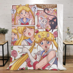 Anime telkimistekk diivanikaunistuseks kohev pehme tekk tegelastega koduinterj&ouml;&ouml;ri r&auml;tik mikrokiud voodipesu vooditekk 75x100cm