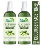 Cesaro Organics Cucumber Face Toner For Pore Tightening and Normal & Oily Skin Types Men & Women 2 Set (100 ml X 2 )