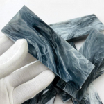 1 tk akr&uuml;&uuml;lmaterjalist kodune isetegemise noa k&auml;epidemega t&ouml;&ouml;riistaosa marmorterast fikseeritud teraga noatarvikud 120x40x7mm / 160x50x7mm 120x40x7mm