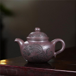 330 ml K&auml;sitsi valmistatud Yixing Purple Clay teekann K&auml;sitsi valmistatud Phoenix Pot Raw Ore Azure Muda veekeetja s&otilde;elaga Zisha Teaset lauan&otilde;ud kingitus