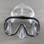 Professionaalne Snorgeldamis- Sukeldumismask Sukeldumisprillid Silikoon Panoraamvaatega Sukeldumismask T&auml;iskasvanutele Ujumisprillid Snorgeldamine