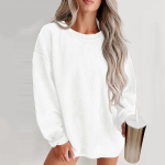 Naiste mood &uuml;hev&auml;rviline &uuml;mara kaelusega, pikkade varrukatega vabaaja sviiter L