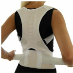 Adjustable magnetic posture back bracket correction belt with belt bracket shoulder belt posture waist trimmer M