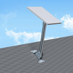 Roof Riser Mount Wear Resistant Heavy Duty Easy to Install Bracket Sturdy Professional
