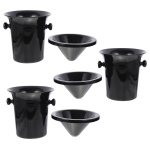 3 tk Filtreid S&uuml;ljet&uuml;nn Loominguline Maitset&uuml;nn S&uuml;ljetops Joogit&uuml;nn Plastikust &Uuml;mar Viskebeebi must