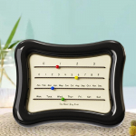 Desk Calendar Beautiful 18.5x15 cm Planner Ornament for Living Room Table Home punane