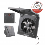 10-tolline seinale paigaldatav v&auml;ljat&otilde;mbeventilaator &uuml;lest&otilde;stetava kaanega v&otilde;imas pliidikubu suitsu ventilatsioon &otilde;hu v&auml;ljat&otilde;mbaja k&ouml;&ouml;ki ja grillimiseks 220V 10 inch&220V hall