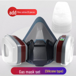 KN95 keemilise tolmu gaasimask aktiivs&ouml;efiltriga pestitsiidide ja formaldeh&uuml;&uuml;di kaitseks