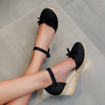 Naiste k&otilde;rged kontsad jalatsid Naiste sandaalid Zapatos Mujer naiste vabaajajalatsid Hingavad, libisevad v&auml;listingimustes vaba aja veetmiseks kiilud Sandaalid 34