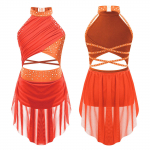 Lapsed, t&uuml;drukud, l&uuml;&uuml;riline tantsuetendus, kost&uuml;&uuml;m, iluuisutamine, ballett, v&otilde;imlemine, trikoo kleit, varrukateta kivist tantsuriided 11-12 Years