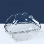 Hamster Sand Bathroom Plastikust l&auml;bipaistev liivavanni konteiner WC vann hamstri t&scaron;int&scaron;ilja jaoks Large 16.5 x 11 x 11cm