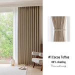 Kvaliteetne kreemikas pimendav magamistoakardin: Lihtne, Luksuslik Valgust blokeeriv kangas Price per Meter (Korean Fold Finished) - Shaped