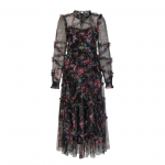 Lilleline kleit kevad ja s&uuml;gis k&otilde;rgekvaliteediline &otilde;htukleit prantsuse kleit pulmakleit naiste seelik S must