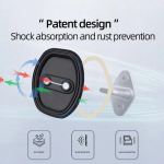 4 tk autoukse vaigistuse summutav padi silikoonist ukseluku pandla autoukse kokkup&otilde;rkevastane kaitsekate 4pcs/set