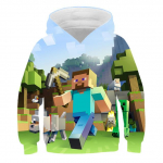 2025 Uued Minecrafti Pop Kapuutsid Lastele T Kapuuts Kawaii Zombi Multikas Poiste ja T&uuml;drukute Topid Riided 4 5 6 7 8 9-14 Aastastele 9-10 Years