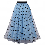 Seelikud naistele Vintage puhvis k&otilde;rge v&ouml;&ouml;kohaga swing seelik tr&uuml;kitud marli joonega alumine kleit Naiste vabaaja peokleit kontorit&ouml;&ouml;r&otilde;ivad L