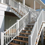 2 x 3 1/2 PVC Stair Railing Bracket Kit Angled Connector Easily Install Spare Parts Multipurpose 2pcs