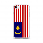 Coque pour iPhone - PIXELFORMA - iPhone 8 - Drapeau de la Malaisie - Design fin et l&eacute;ger - Silikoonist supp