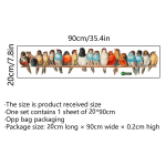 Loomingulised v&auml;rvilised linnuseinakleebised Elutoa diivani tausta kaunistamiseks m&otilde;eldud tapeet kodukaunistuse jaoks Lastetoa kunstikleebiste kleebis A