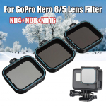 ND-objektiivi kaitsefilter(ND4 8 16)+ CPL-filter Gopro Hero 5, Hero 6 Black, Hero 7 kaamerale Tarvikud 3 tk filtrikomplekt 1,59 x1,57 x0,31