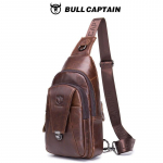 BULLCAPTAIN Mitmek&uuml;lgne meeste ehtsast nahast rinnakott - Moodne crossbody kotirihm spordiks ja vaba aja veetmiseks kohv