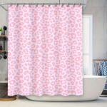 Roosa leopardi muster du&scaron;ikardin Kodu kaunistamine Vannitoa tarbed Moodne kaunistus Veekindel vannimatt Tarp Suurus kohandatav 90x180cm