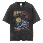 Kuum Anime Fullmetal Alchemist Roy Mustang Lahe Prindiga T-s&auml;rk Meestele Naistele L&otilde;tv T-s&auml;rk Manga T-s&auml;rk Harajuku Pesitud Puuvillane T-s&auml;rk 3XL