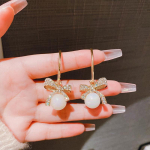 1 paar elegantseid liblikas&otilde;lmega tsirkoonp&auml;rlk&otilde;rvar&otilde;ngaid naistele t&uuml;drukutele magusad vintage peened k&otilde;rvar&otilde;ngad ehted aksessuaarid