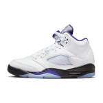 Air Jordan 5 Retro GS Concord Laste tossud Valge Tume-Concord Must 440888-141 35.5