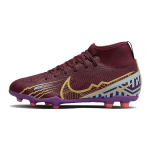 Nike Kylian Mbapp&eacute; x Mercurial Superfly 9 Club FG MG GS Tume peet Laste tossud Punane &Uuml;likoolisinine Elav lilla DO9789-694 33.5