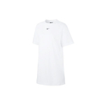 Nike Sportswear Essential Logo Tikitud Kootud L&uuml;hikeste Varrukatega Kleit Naiste Kleit Valge CJ2243-100 L