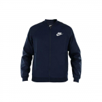 Nike Sportswear Logo Prindiga T&otilde;mblukuga Pikkade Varrukate Jakk Meeste &Uuml;ler&otilde;ivad Sinine 832225-451 M
