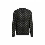 Adidas Neo Monogrammi Mustriga &Uuml;mmarguse Kaelusega Spordipusa Sweatshirt Meeste &Uuml;laosad Must HM1992 M