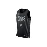 Jordan NBA Brooklyn Nets Kevin Durant Jersey, SW f&auml;nniv&auml;ljaanne 2022&ndash;2023 Ei. 7 Unisex toppi, must DO9518-011 XXL