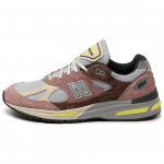 New Balance 991v2 Valmistatud Inglismaal Rosewood Meeste Tossud Roosa S&uuml;gav-Taupe Vaikne Hall U991MG2 37.5