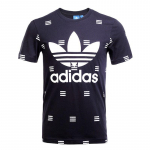 Adidas Originals 3S AOP Kirjadega Pullover Mugav L&uuml;hikeste Varrukatega T-s&auml;rk Meeste Topid Tumesinine AZ1063 XS